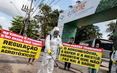 COP 30 e Cerrado: Ato simbólico na Agrizone denuncia contaminação por agrotóxicos